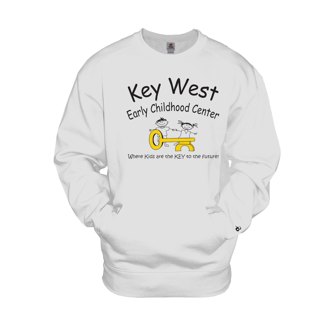 1252- KEY WEST EARLY CHILDHOOD pocket crewneck sweatshirt