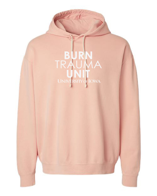 1467- U OF I BURN UNIT Comfort Colors - Garment-Dyed Lightweight Fleece Hooded Sweatshirt