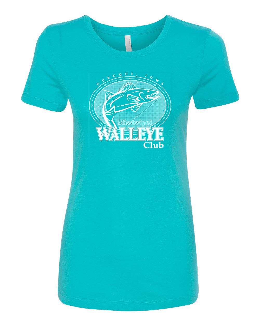 1510- MISSISSIPPI WALLEYE CLUB Women's Ideal T-Shirt