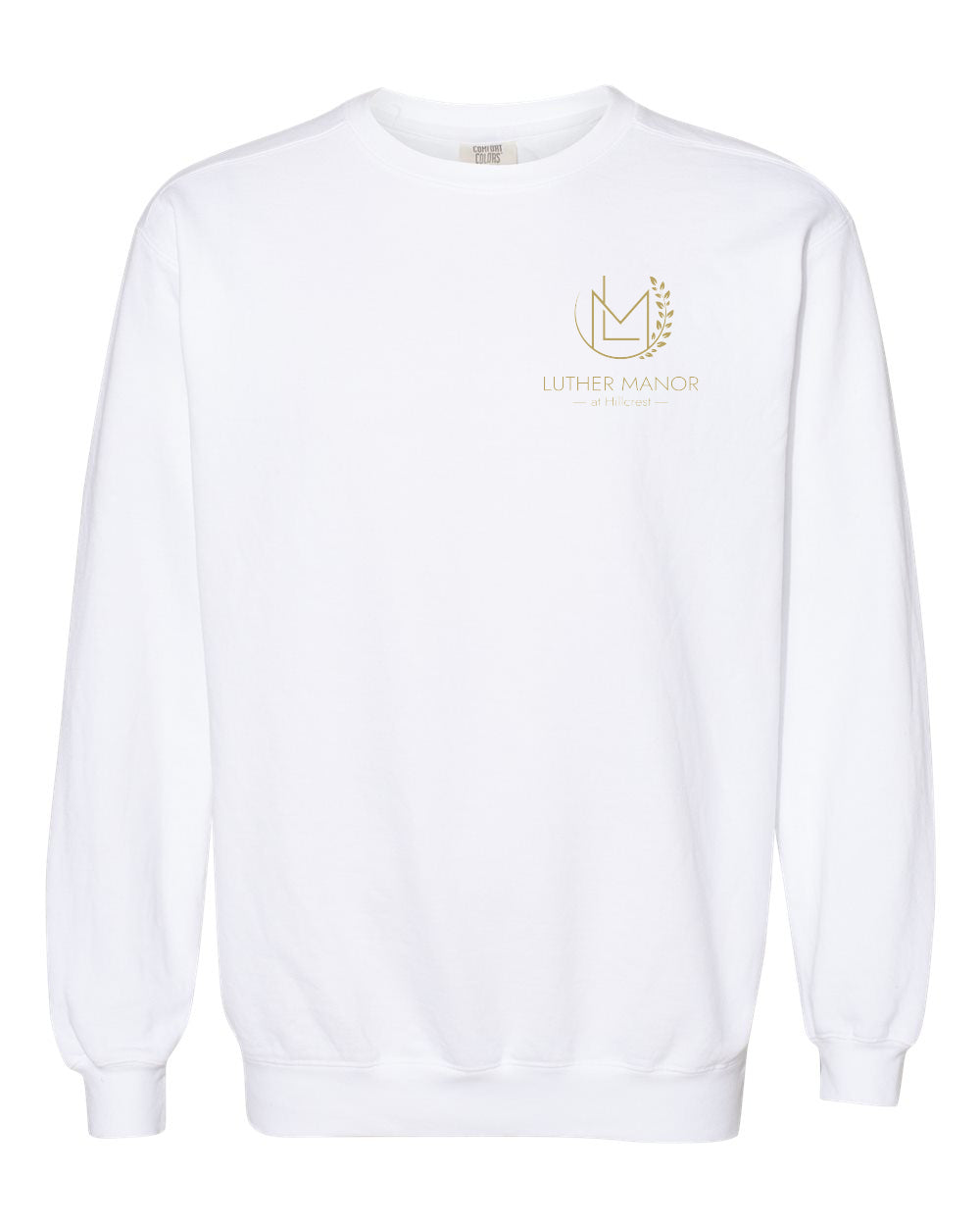 1566- LUTHER MANOR Unisex Garment-Dyed Crewneck Sweatshirt