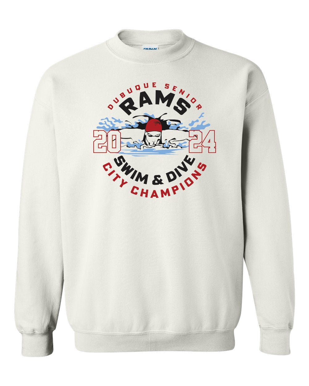 18000- SENIOR SWIM CITY CHAMPS Gildan - Heavy Blend™ Crewneck Sweatshirt