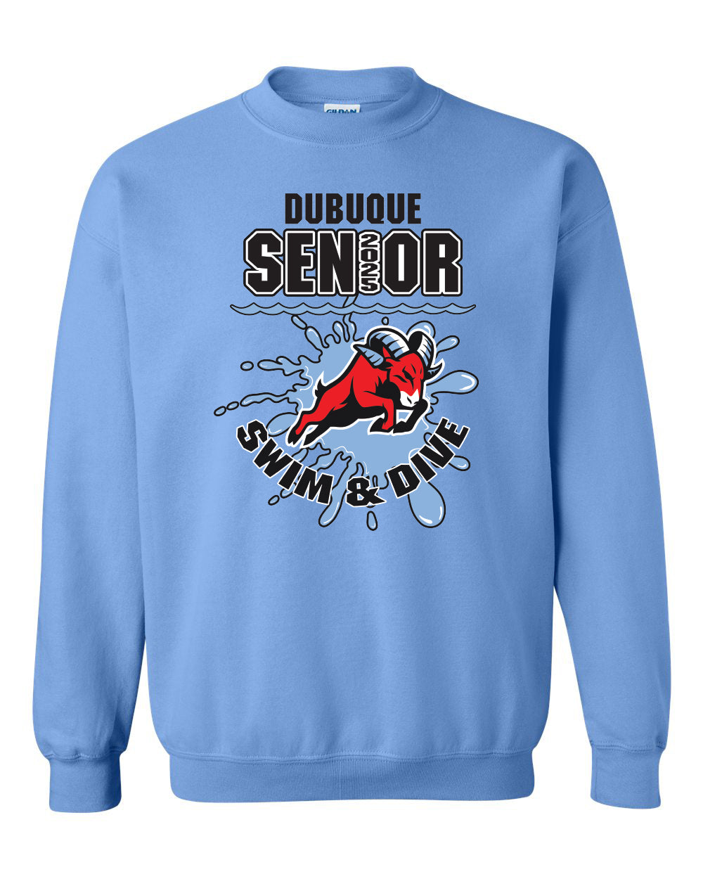 18000- DBQ SENIOR SWIM Crewneck Sweatshirt