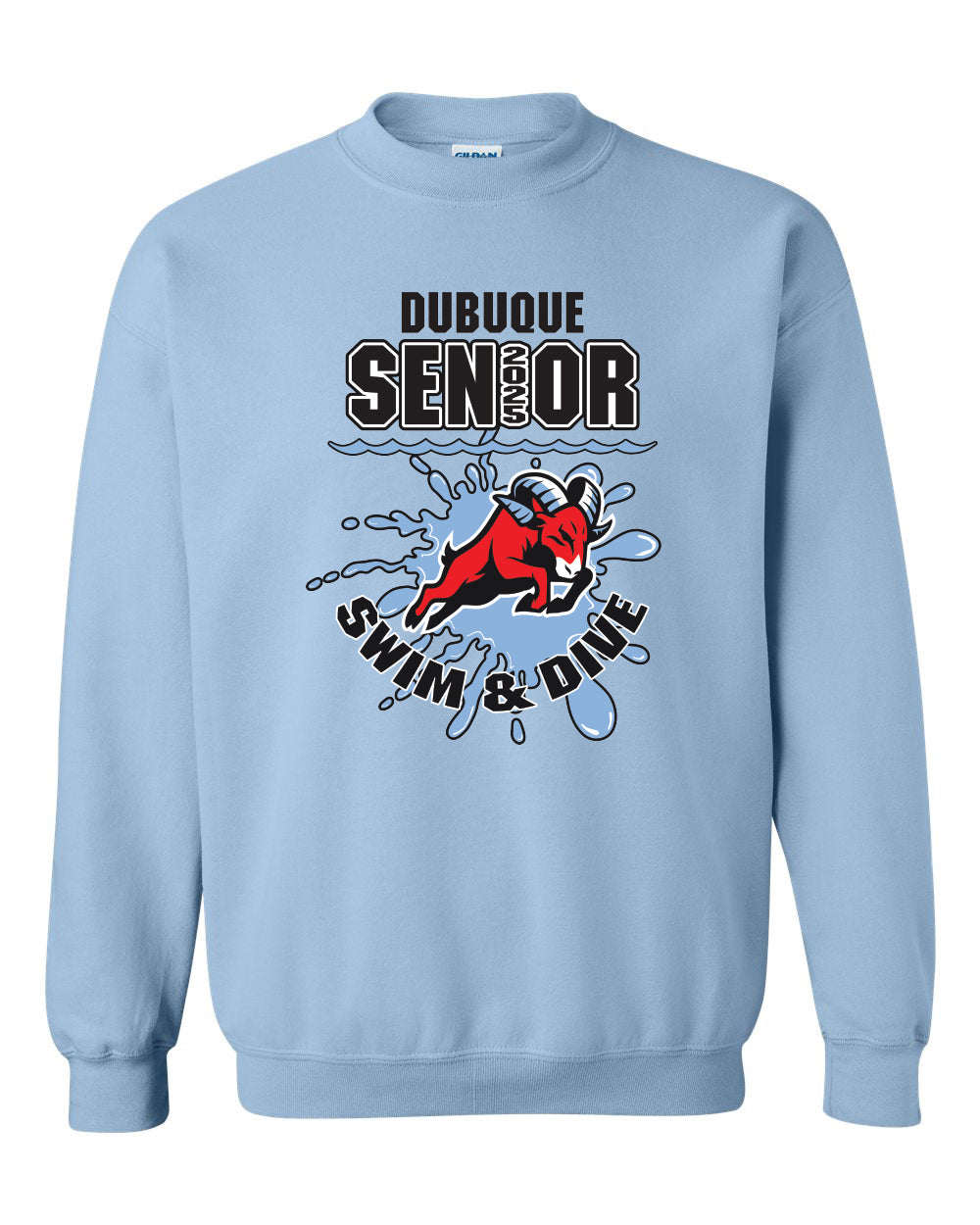 18000- DBQ SENIOR SWIM Crewneck Sweatshirt