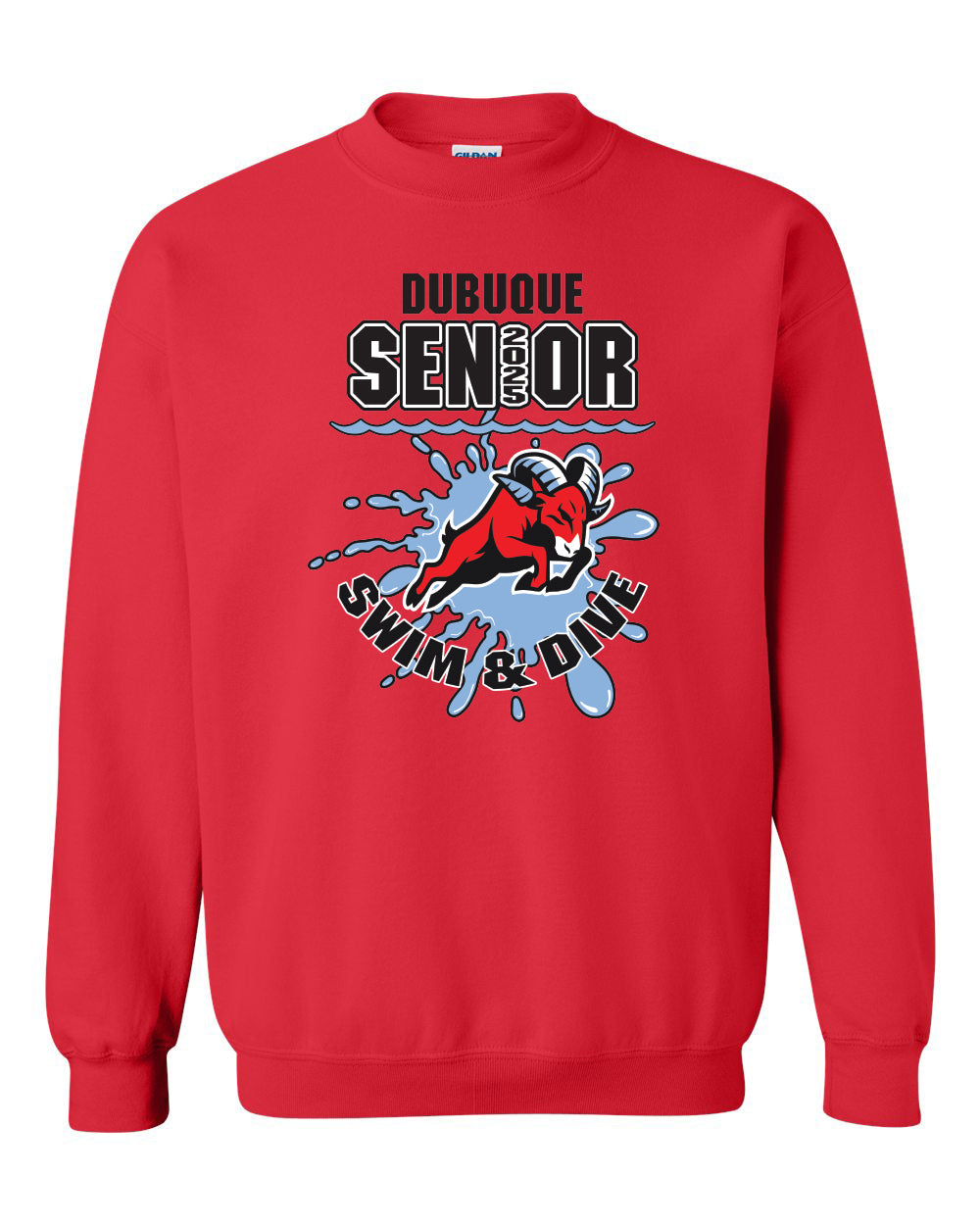 18000- DBQ SENIOR SWIM Crewneck Sweatshirt