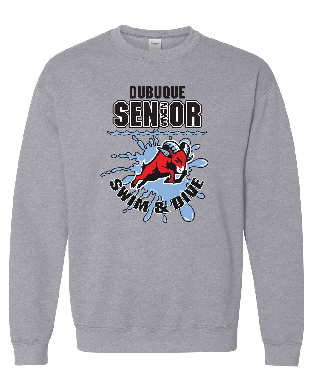 18000- DBQ SENIOR SWIM Crewneck Sweatshirt