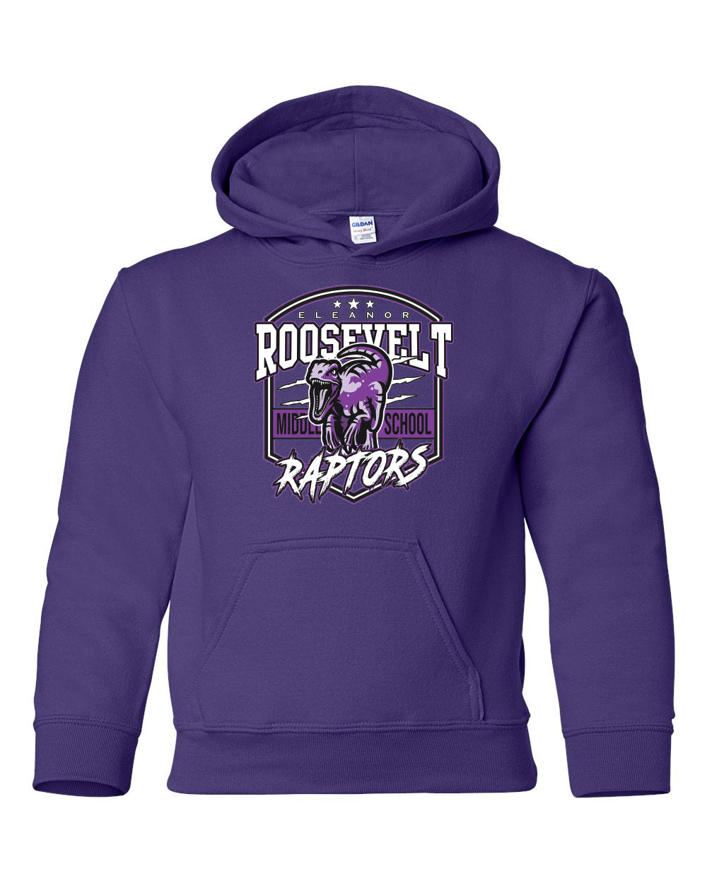 18500B- ROOSEVELT RAPTOR Gildan - Heavy Blend™ Youth Hooded Sweatshirt