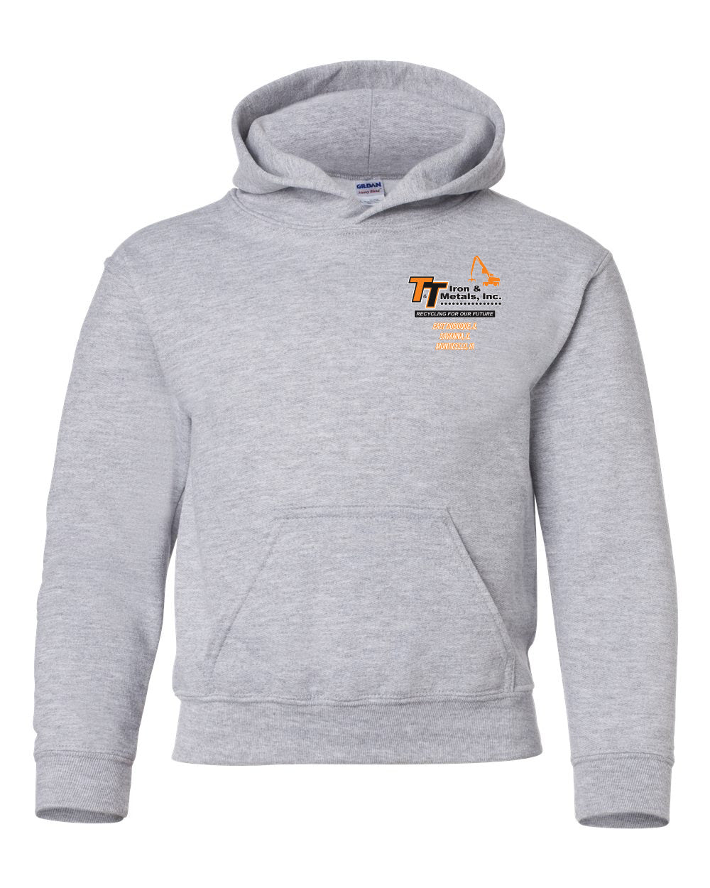 18500B - T&T Gildan - Heavy Blend™ Youth Hooded Sweatshirt