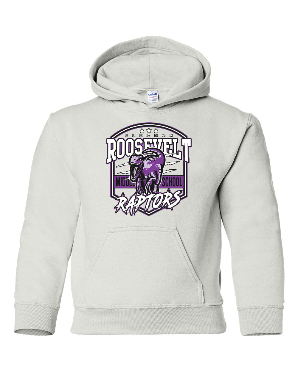 18500B- ROOSEVELT RAPTOR Gildan - Heavy Blend™ Youth Hooded Sweatshirt