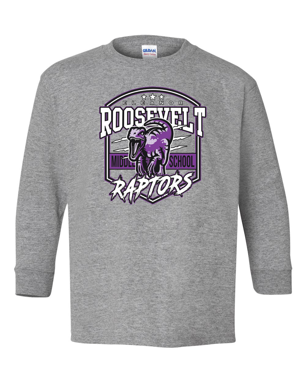 5400B- ROOSEVELT RAPTOR Gildan - Heavy Cotton™ Youth Long Sleeve T-Shirt