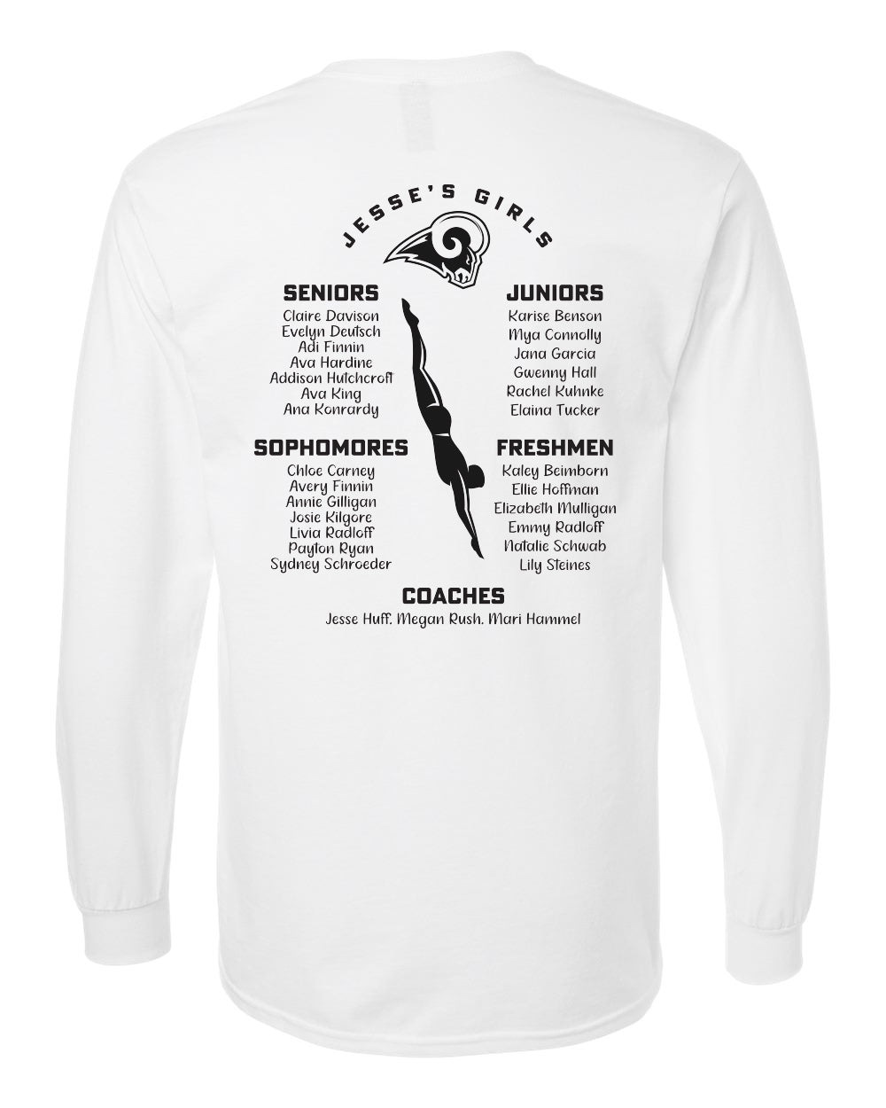 2400- SENIOR SWIM CITY CHAMPS White Ultra Cotton® Long Sleeve T-Shirt
