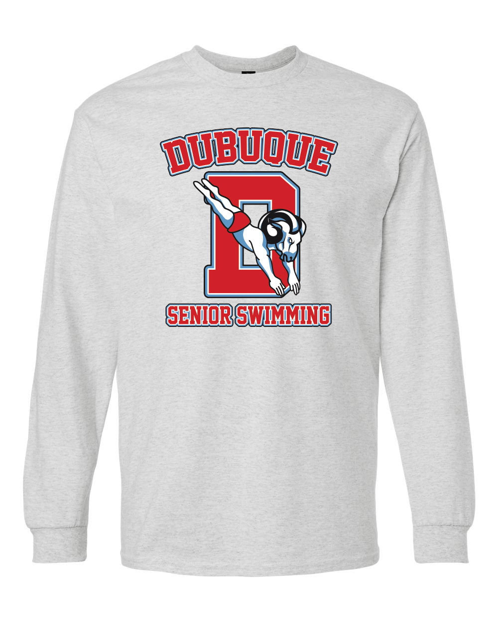 2400- DBQ SENIOR MEN'S SWIM Gildan - Ultra Cotton® Long Sleeve T-Shirt