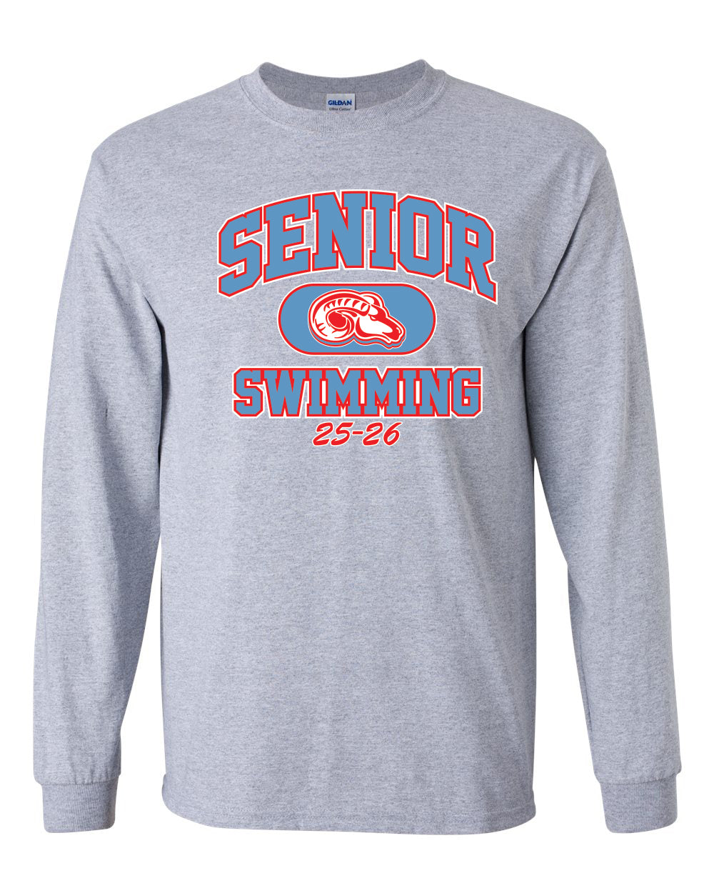 2400- DBQ SENIOR MEN'S SWIM Gildan - Ultra Cotton® Long Sleeve T-Shirt