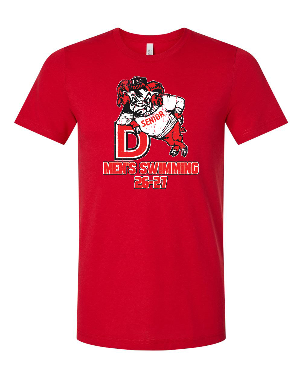3001CVC- DBQ SENIOR MEN'S SWIM -BELLA + CANVAS - CVC Jersey Tee