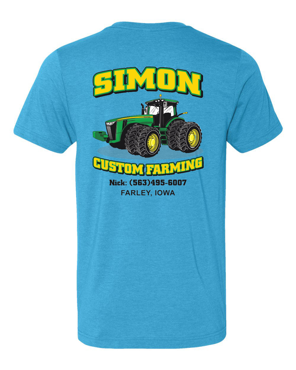 3001CVC- SIMON CUSTOM FARMING CVC Jersey Tee