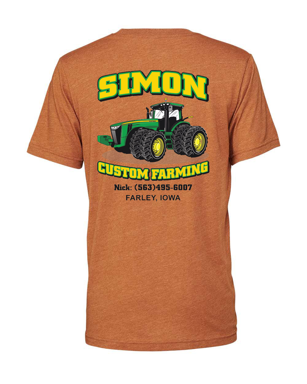 3001CVC- SIMON CUSTOM FARMING CVC Jersey Tee