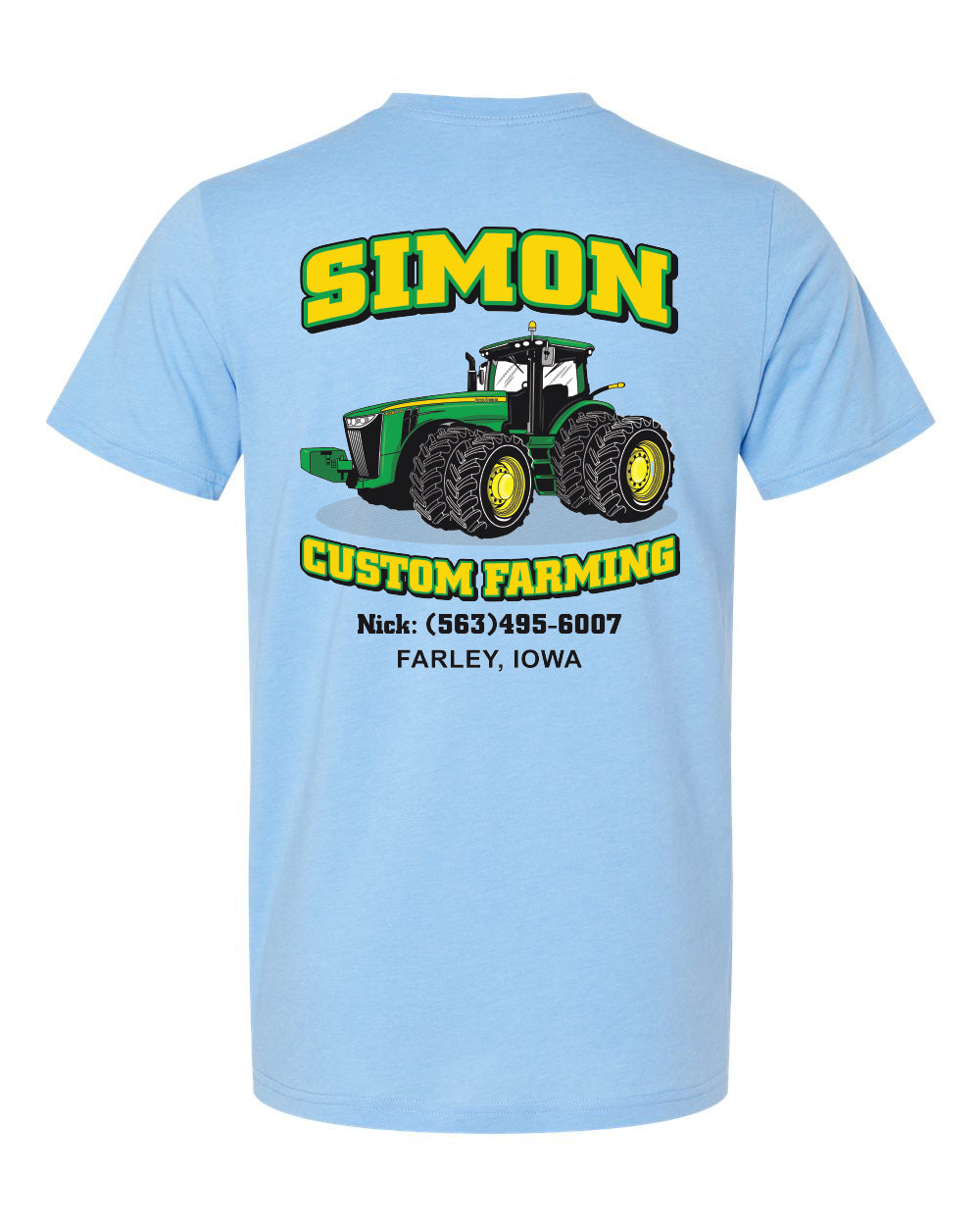 3001CVC- SIMON CUSTOM FARMING CVC Jersey Tee