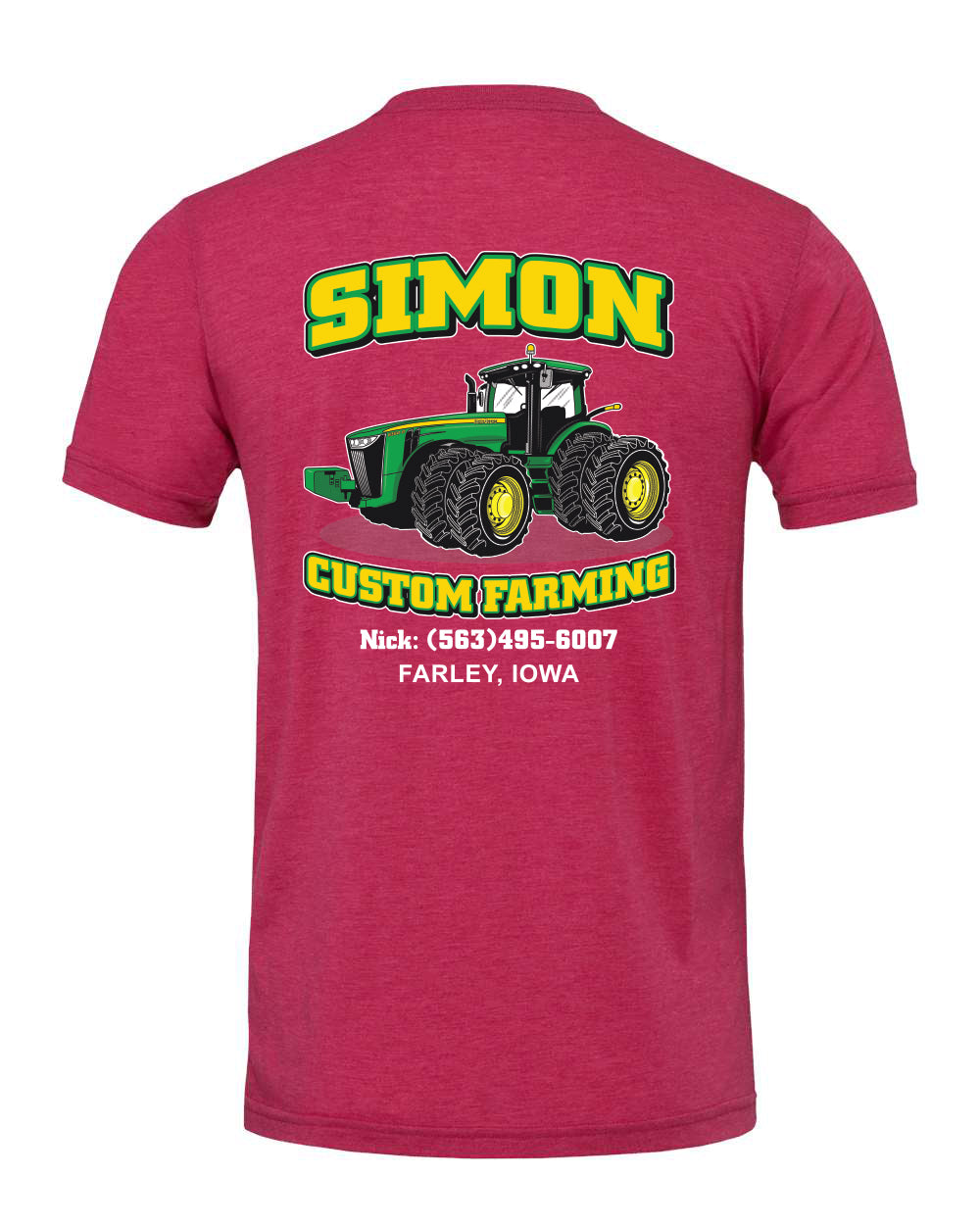 3001CVC- SIMON CUSTOM FARMING CVC Jersey Tee
