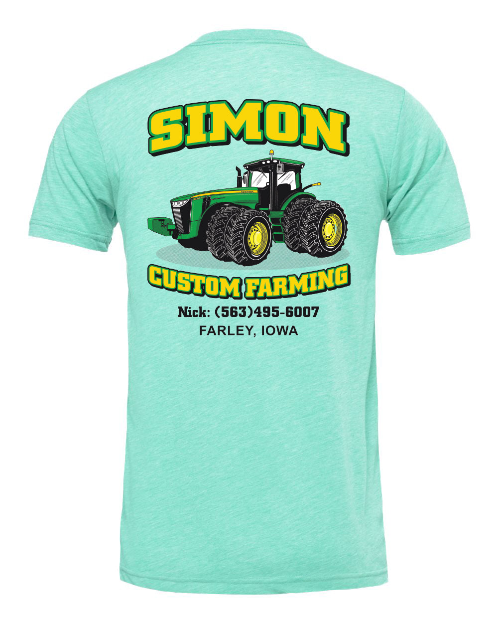 3001CVC- SIMON CUSTOM FARMING CVC Jersey Tee