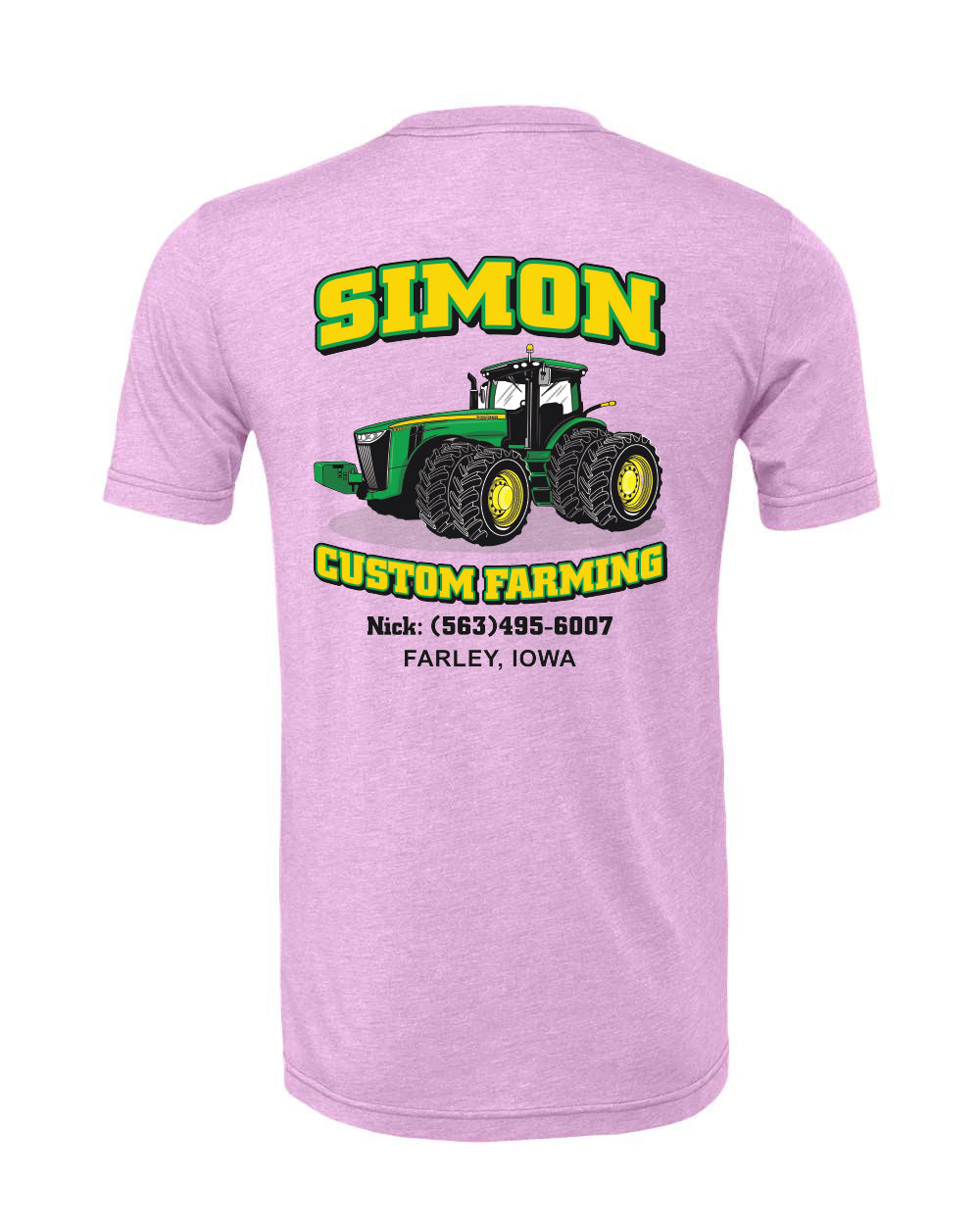 3001CVC- SIMON CUSTOM FARMING CVC Jersey Tee