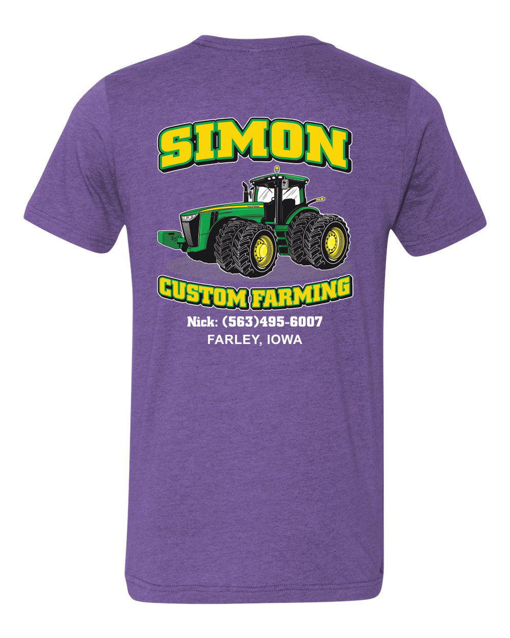 3001CVC- SIMON CUSTOM FARMING CVC Jersey Tee