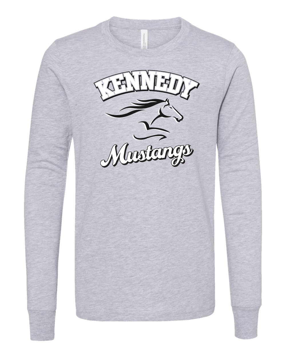 3501YCVC- KENNEDY- BELLA + CANVAS - Youth Heather CVC Long Sleeve Tee