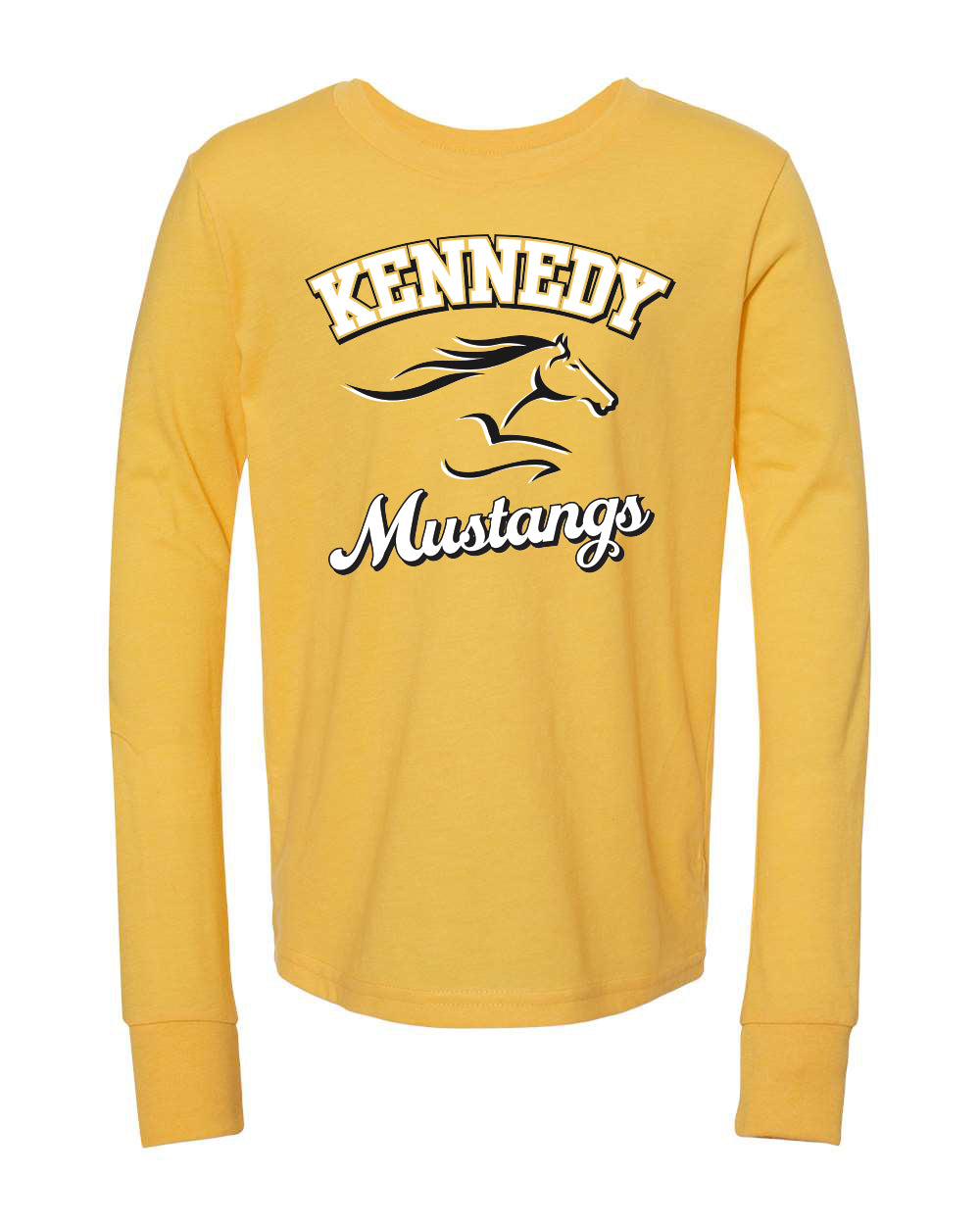 3501YCVC- KENNEDY- BELLA + CANVAS - Youth Heather CVC Long Sleeve Tee