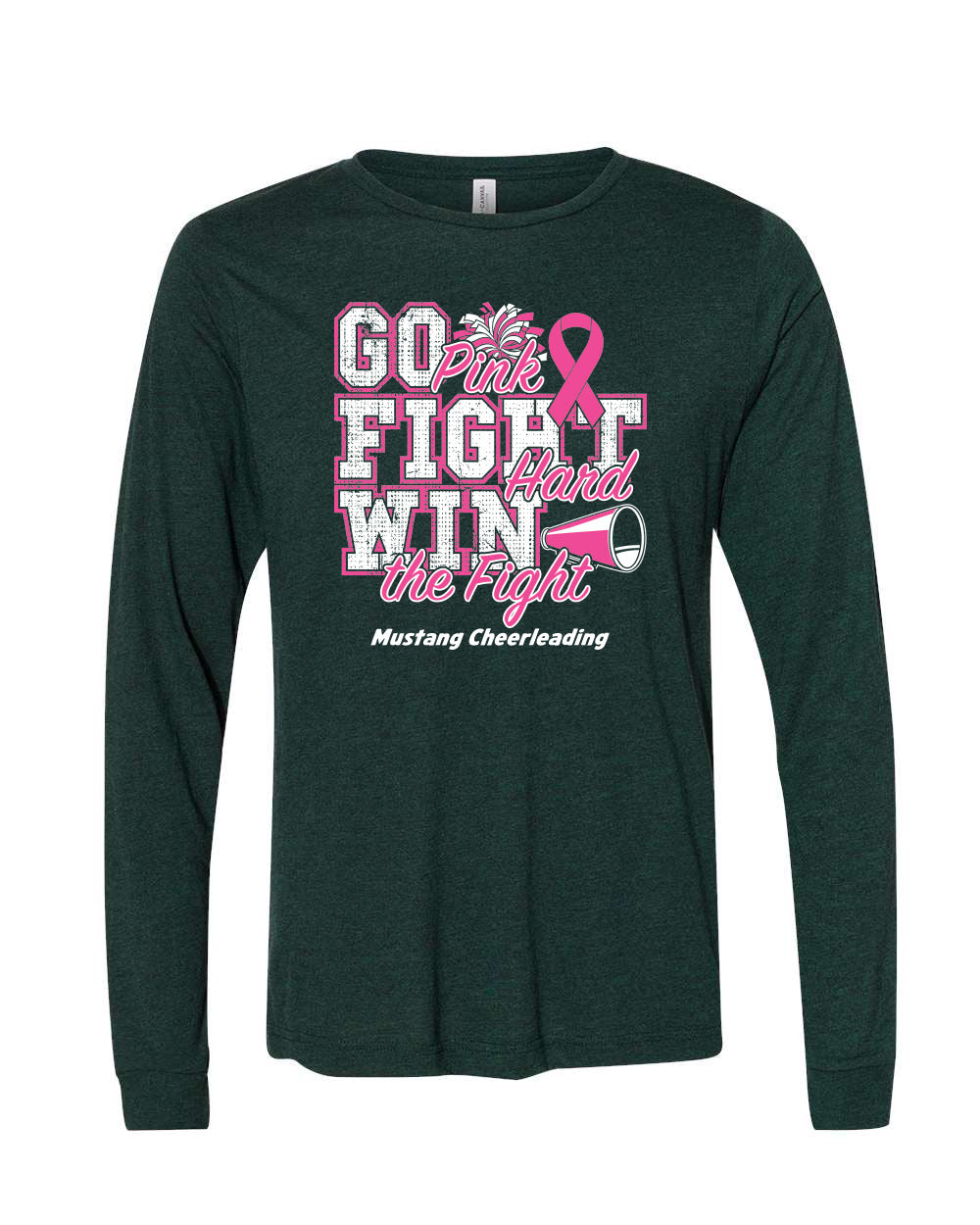 3513- HEMPSTEAD PINKOUT Triblend Long Sleeve Tee