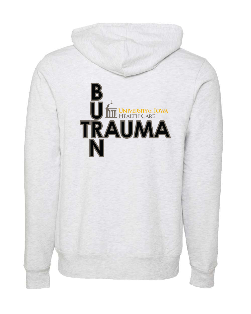 3719- U OF I BURN UNIT Unisex Hooded Pullover Sweatshirt