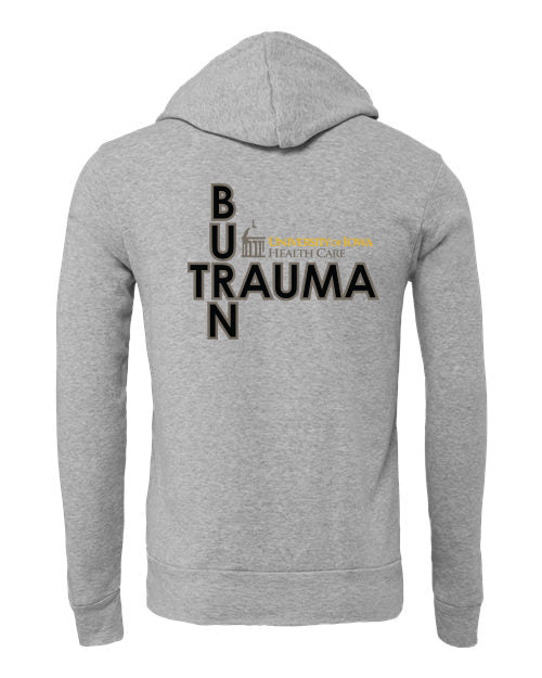 3719- U OF I BURN UNIT Unisex Hooded Pullover Sweatshirt
