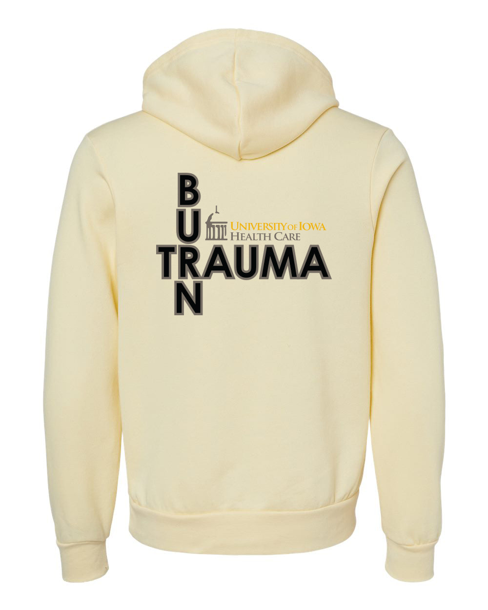3719- U OF I BURN UNIT Unisex Hooded Pullover Sweatshirt