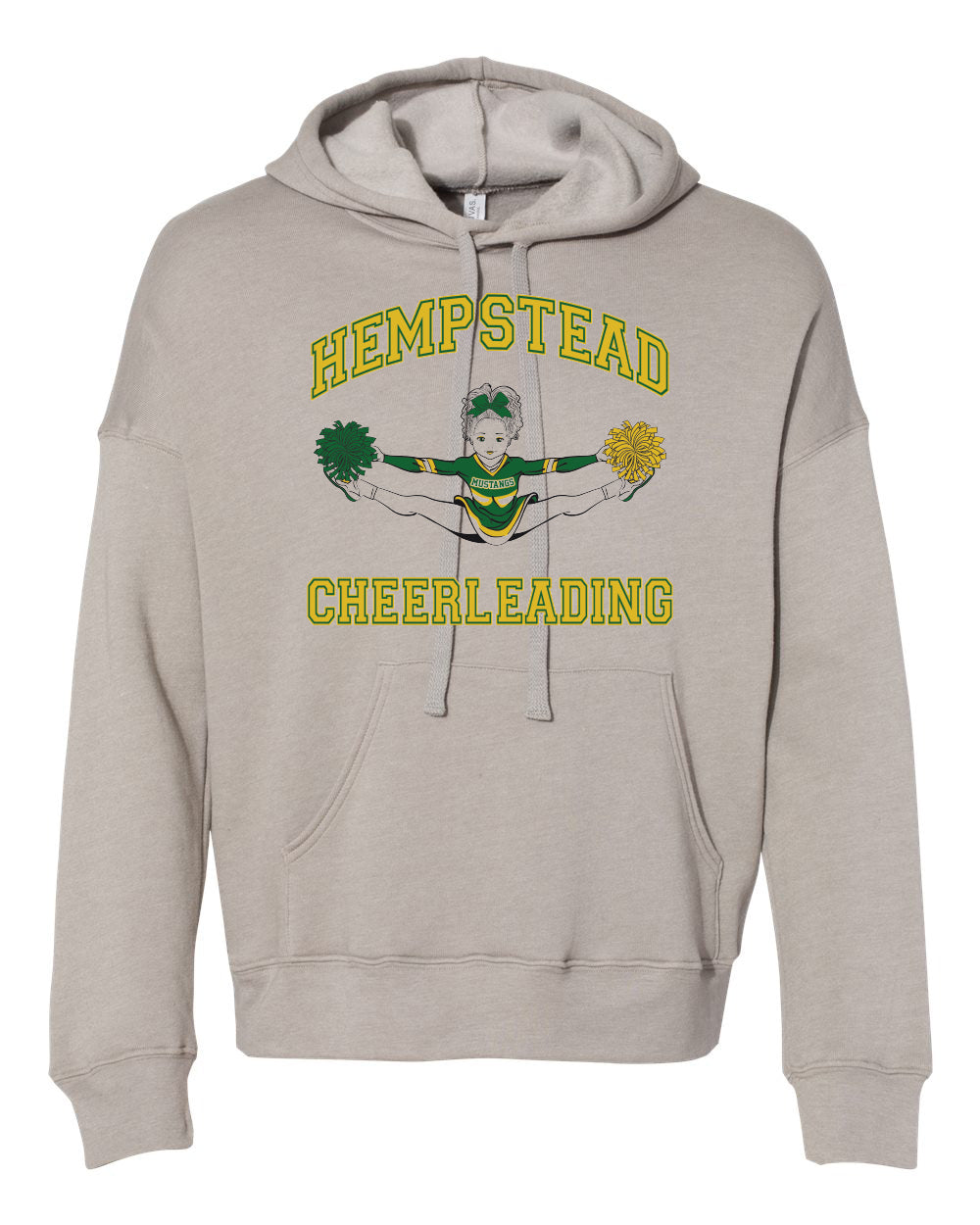 3729- HEMPSTEAD CHEER Sponge Fleece Drop Shoulder Hoodie