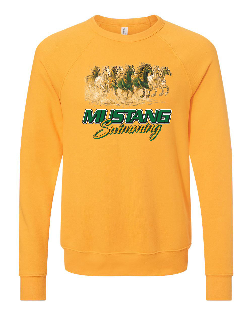 3901- HEMPSTEAD SWIMMING Unisex Sponge Fleece Raglan Crewneck Sweatshirt