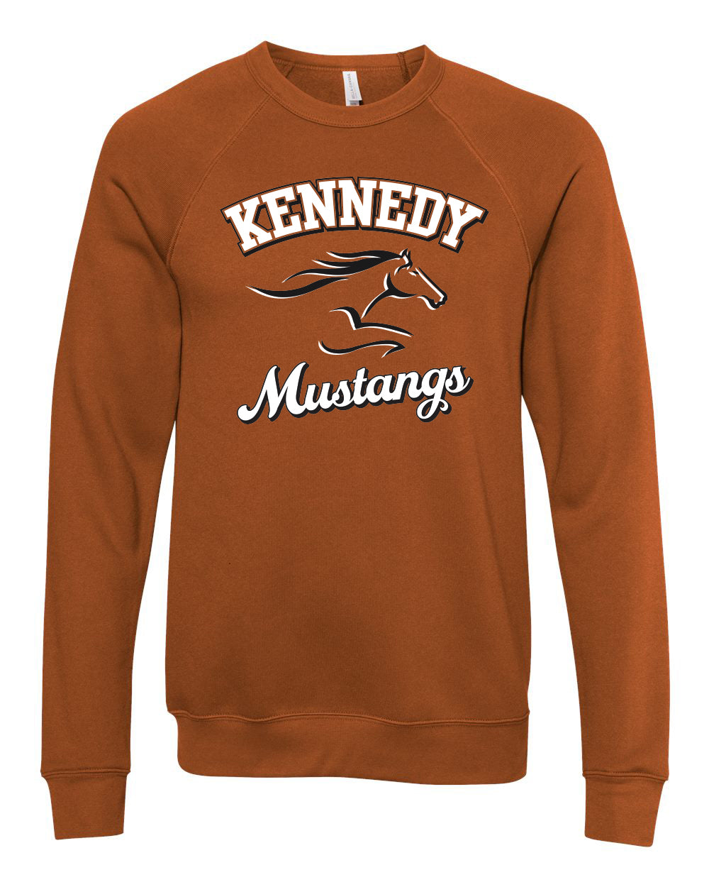 3901- KENNEDY- BELLA + CANVAS - Adult Sponge Fleece Raglan Crewneck Sweatshirt