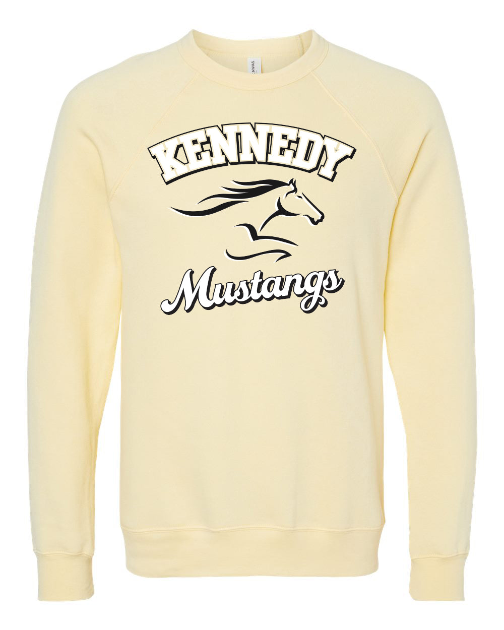 3901- KENNEDY- BELLA + CANVAS - Adult Sponge Fleece Raglan Crewneck Sweatshirt