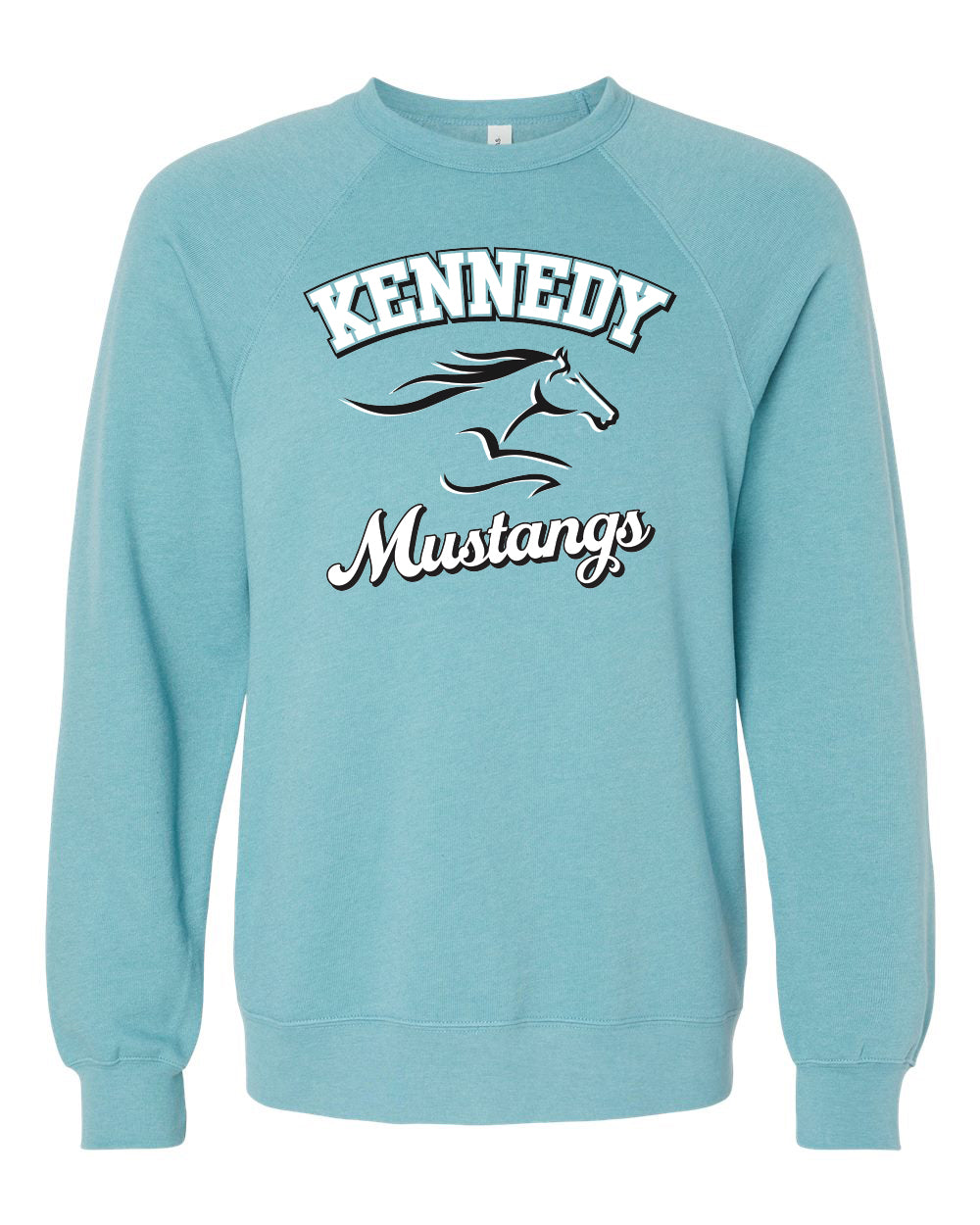 3901- KENNEDY- BELLA + CANVAS - Adult Sponge Fleece Raglan Crewneck Sweatshirt