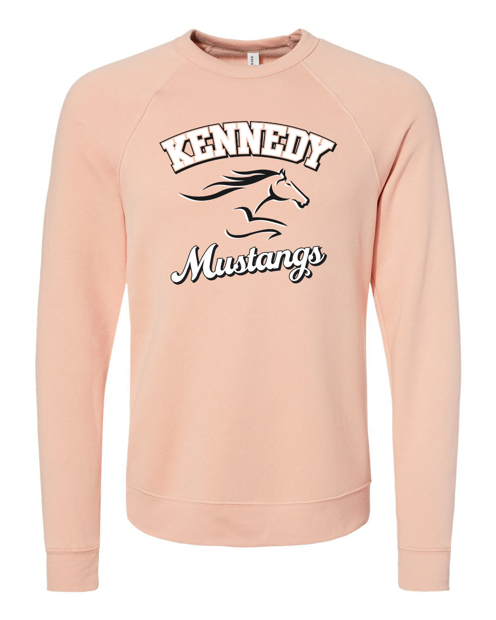 3901- KENNEDY- BELLA + CANVAS - Adult Sponge Fleece Raglan Crewneck Sweatshirt
