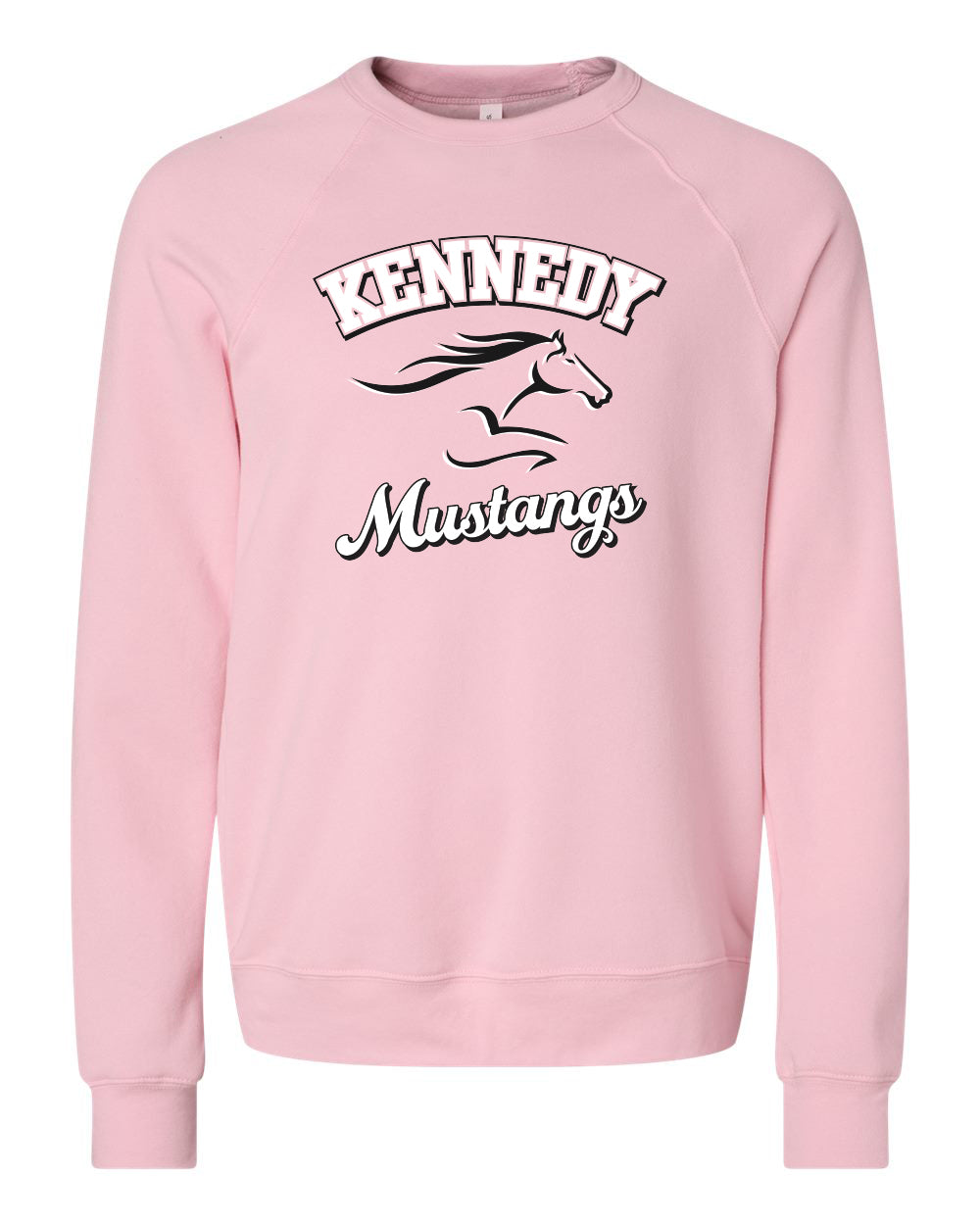 3901- KENNEDY- BELLA + CANVAS - Adult Sponge Fleece Raglan Crewneck Sweatshirt