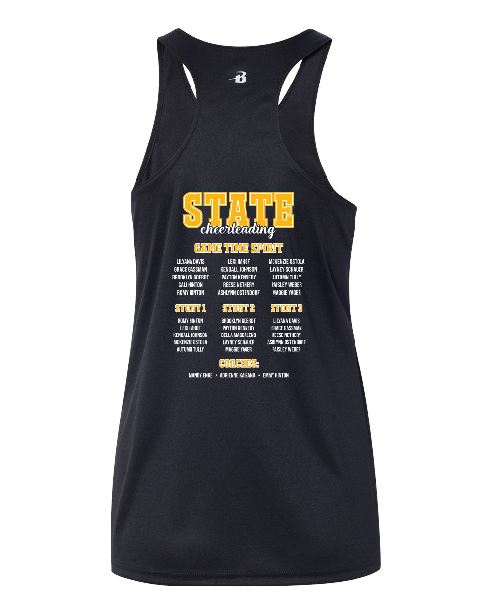 4166- HEMPSTEAD CHEER COMPETITION Women’s B-Core Racerback Tank Top