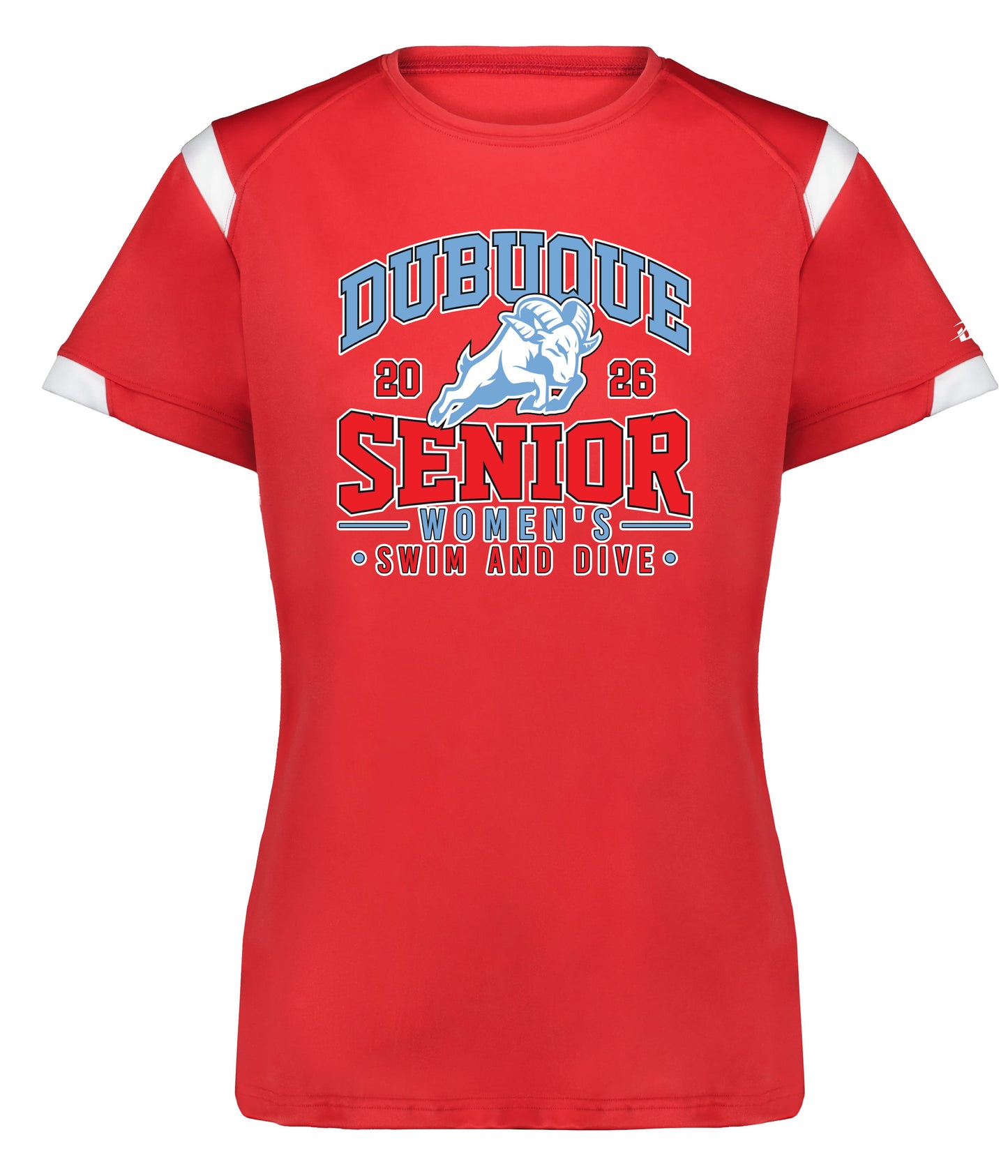 438000- DBQ SENIOR SWIM LADIES ON THE RISE TEE