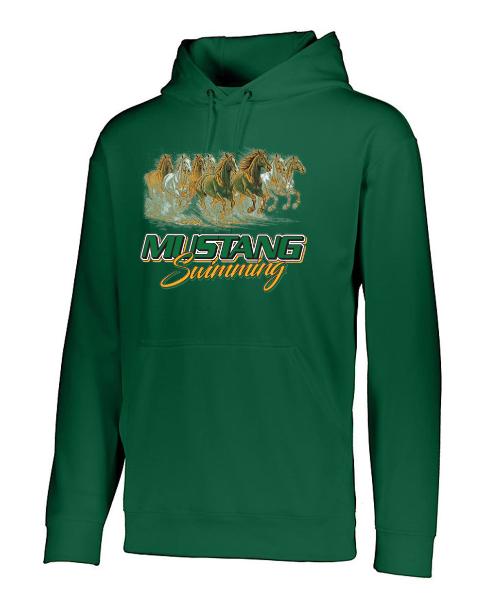 5505- HEMPSTEAD SWIMMING Men's Wicking Fleece Hooded Sweatshirt