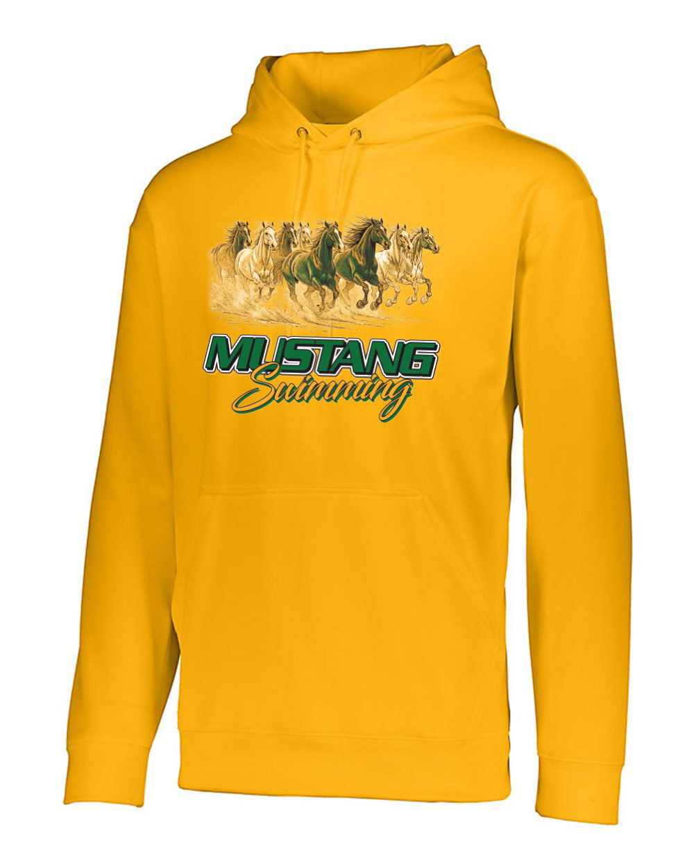 5505- HEMPSTEAD SWIMMING Men's Wicking Fleece Hooded Sweatshirt