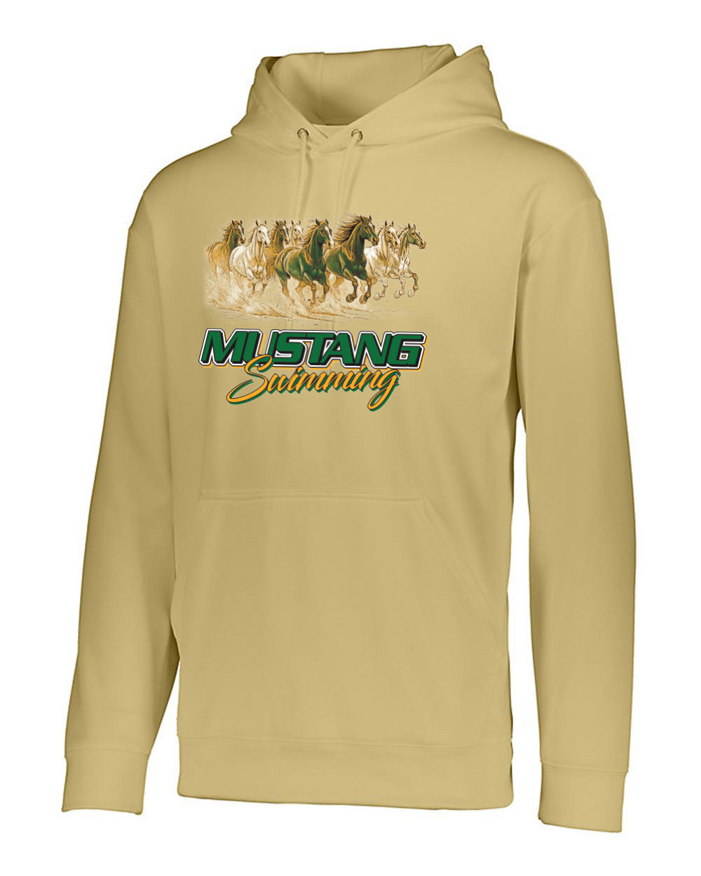 5505- HEMPSTEAD SWIMMING Men's Wicking Fleece Hooded Sweatshirt