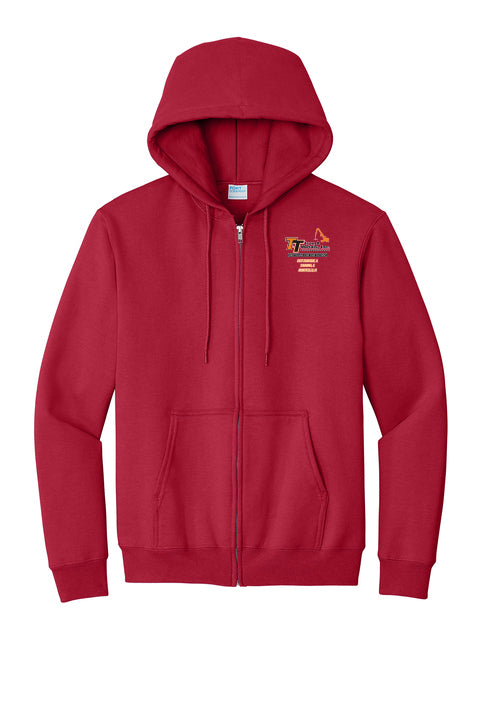 PC90ZH - T&T Iron & Metals Port & Company® Essential Fleece Full-Zip Hooded Sweatshirt