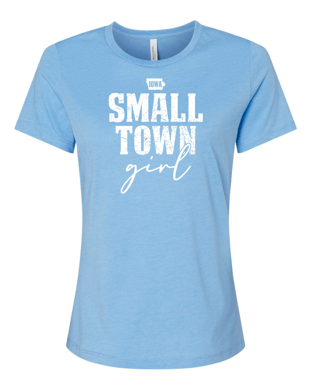 6400CVC- IOWA SMALL TOWN GIRL Women’s Relaxed Fit Heather CVC Tee