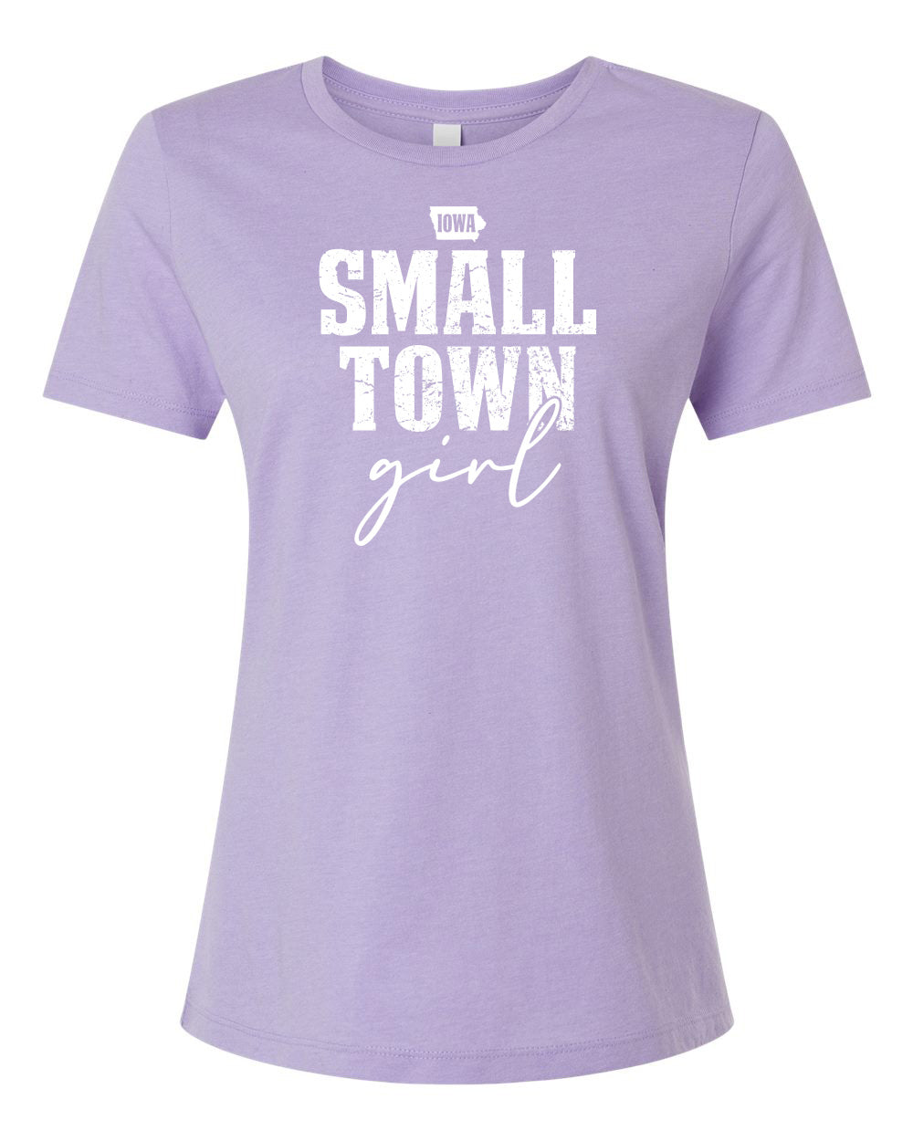 6400CVC- IOWA SMALL TOWN GIRL Women’s Relaxed Fit Heather CVC Tee