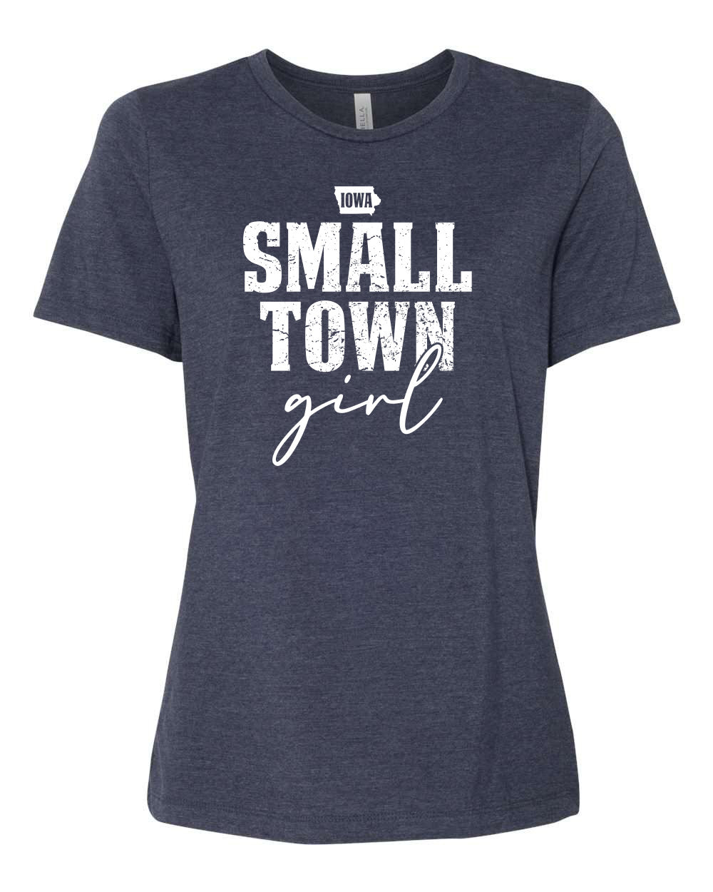 6400CVC- IOWA SMALL TOWN GIRL Women’s Relaxed Fit Heather CVC Tee