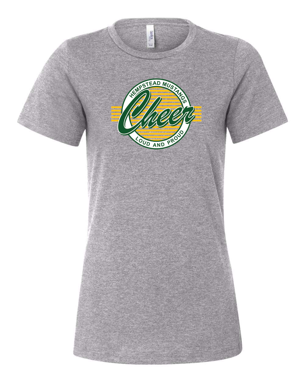 6400CVC- HEMPSTEAD CHEER Women’s Relaxed Fit Heather CVC Tee