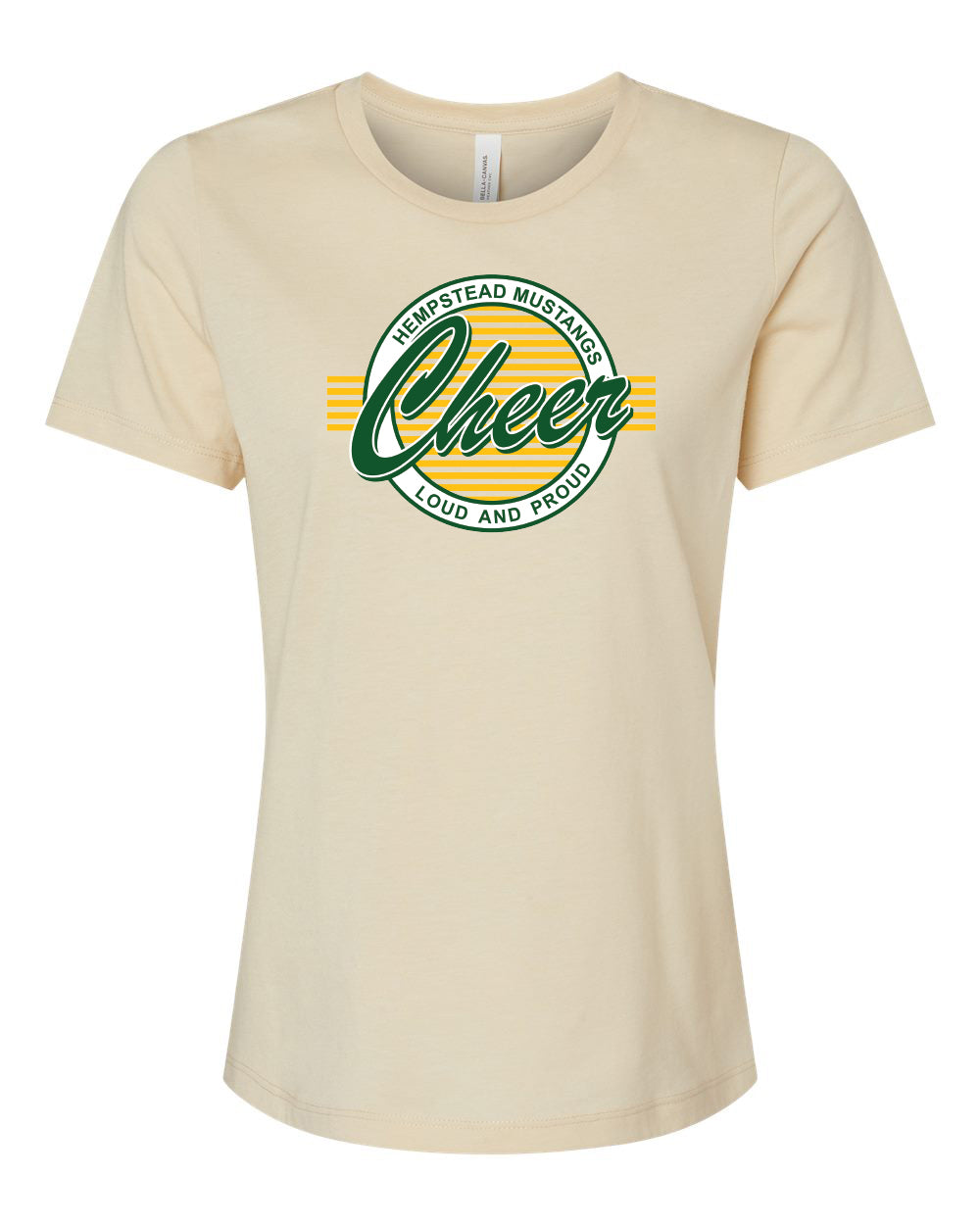 6400CVC- HEMPSTEAD CHEER Women’s Relaxed Fit Heather CVC Tee