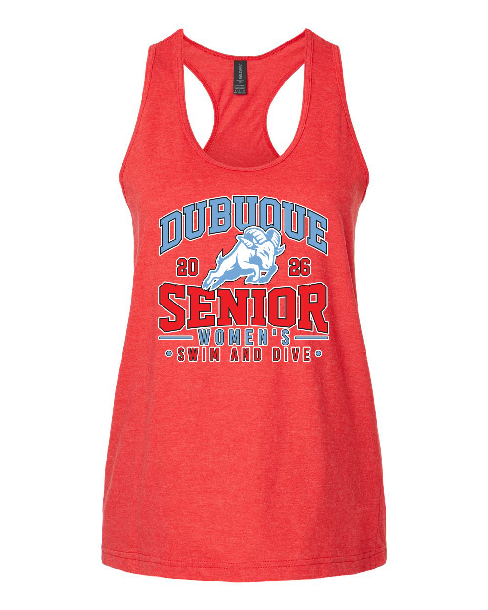 64220LCVC- DBQ SENIOR SWIM Women's Racerback Tank Top