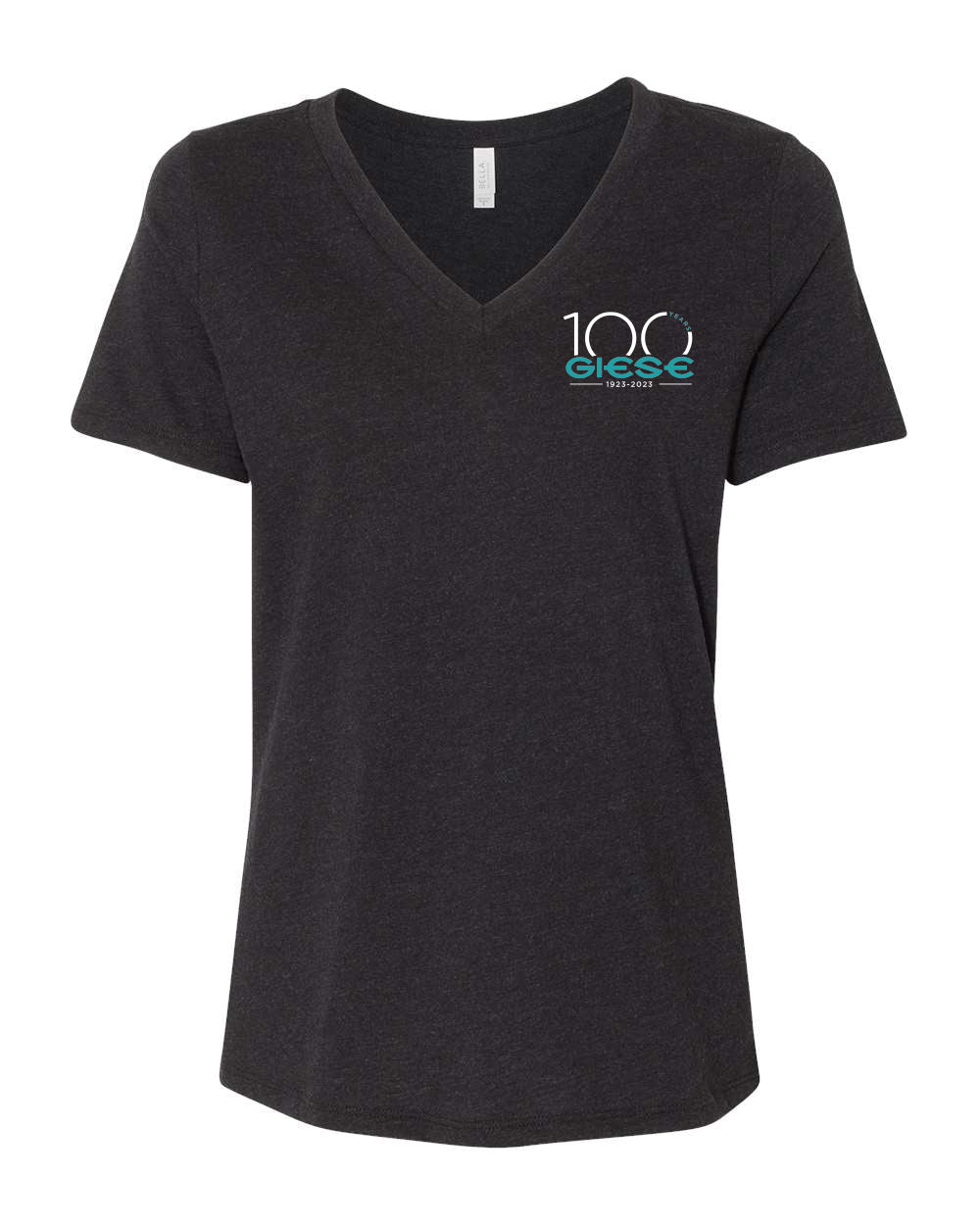 6405CVC- GIESE- Women's Relaxed Heather CVC V-Neck Tee